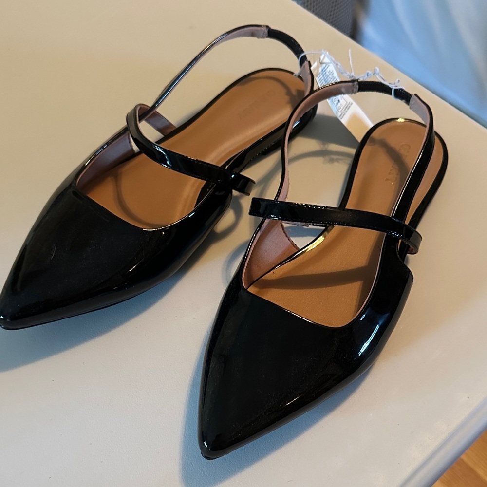 Old Navy Black Slingback Flats